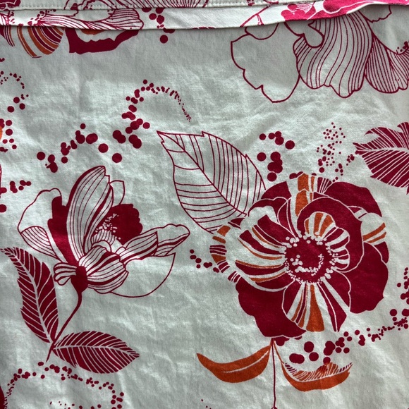 H&M A-Line Skirt Beige, Red, Orange With Lined Zipper Back Size 12 - Picture 2 of 7